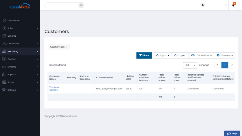 Customers | AW Commerce Cloud