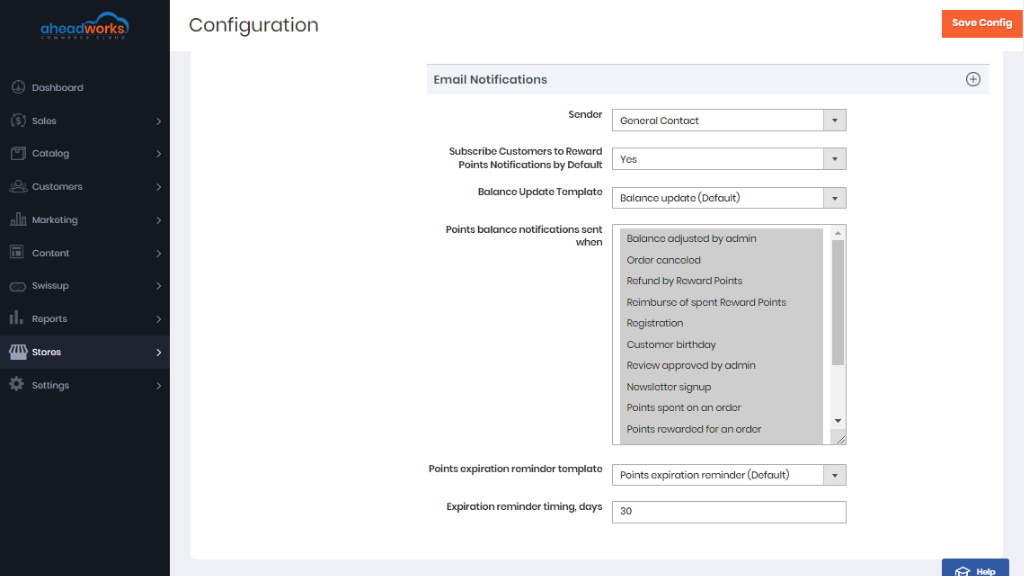 Email Notifications | AW Commerce Cloud