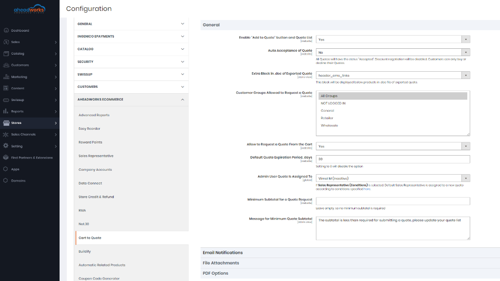 Cart to Quote | AW Commerce Cloud