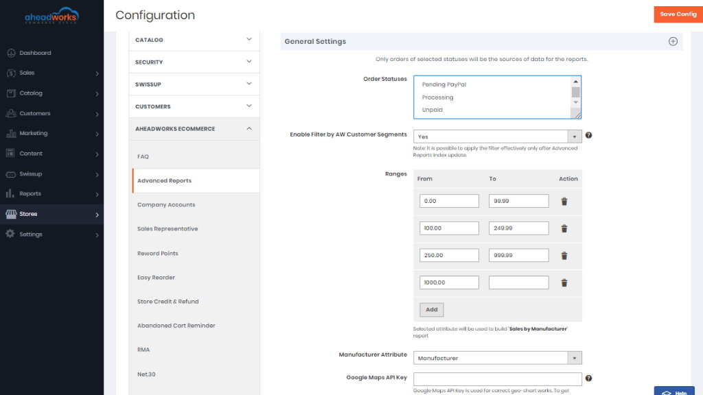 Configuration | AW Commerce Cloud