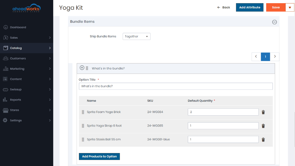 Products for bundle | Simple Bundle Product for Aheadworks commerce cloud