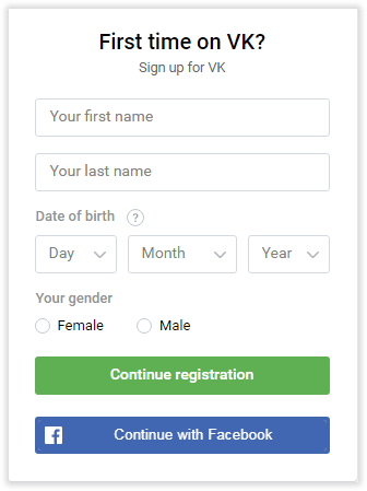 Create an account on&nbsp;Vkontakte | Social Login by Aheadworks eCommerce Cloud