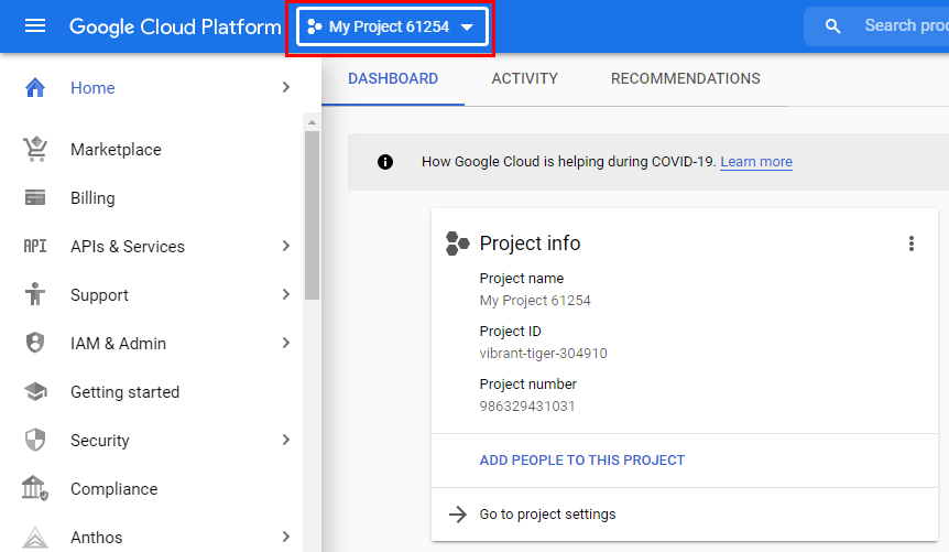 Google developers console | Social Login by Aheadworks eCommerce Cloud