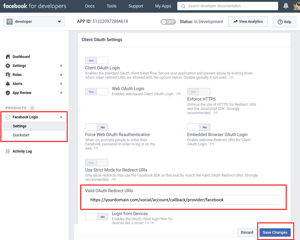 Saving changes | Social Login by Aheadworks eCommerce Cloud