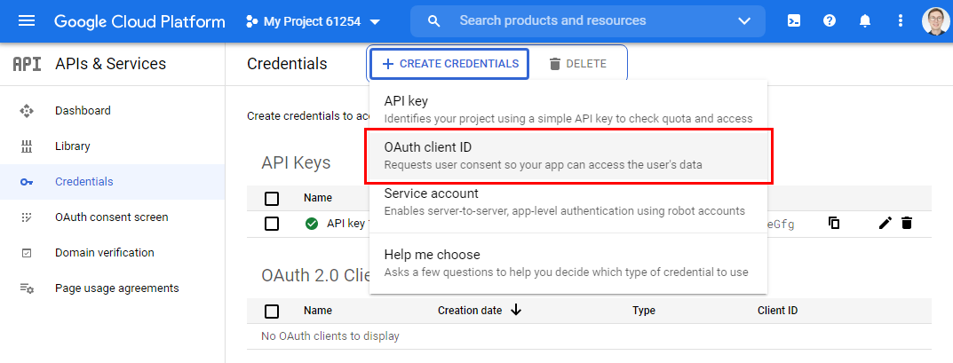 OAuth client ID | Social Login by Aheadworks eCommerce Cloud 