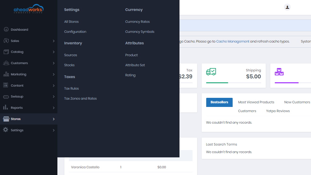 Stores Management | AW Commerce Cloud