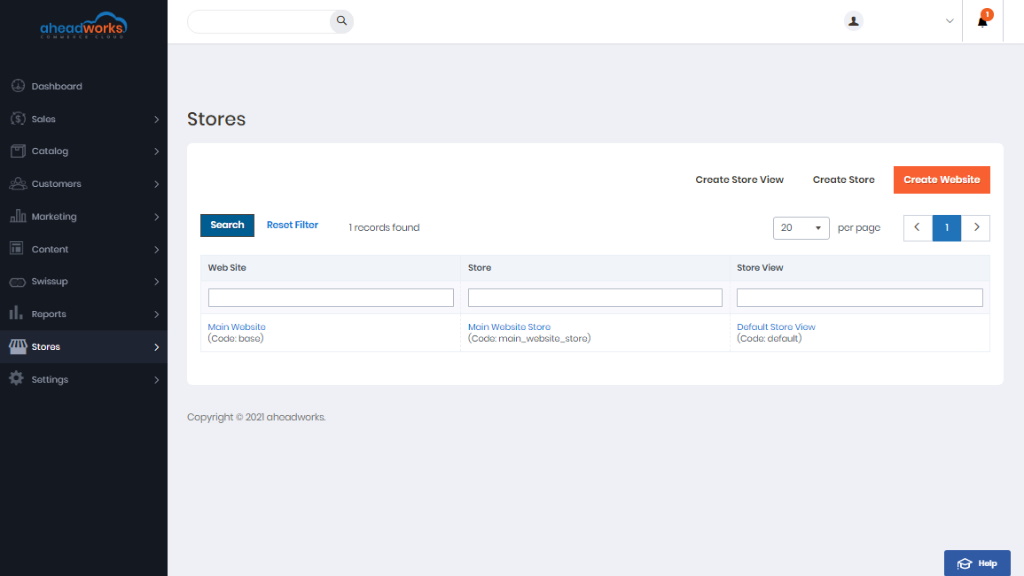 Stores | AW Commerce Cloud