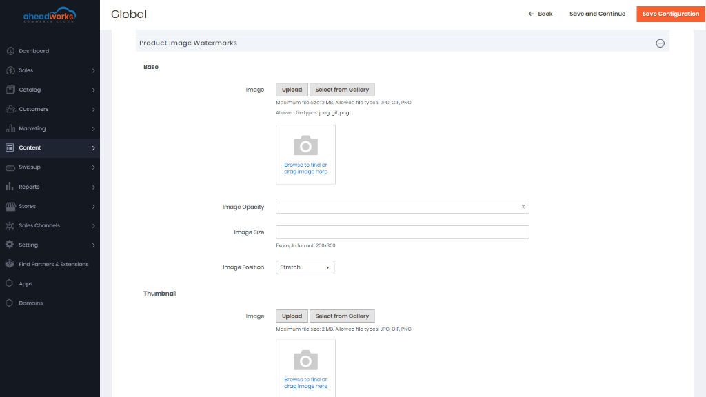 Product Image Watermarks | AW Commerce Cloud